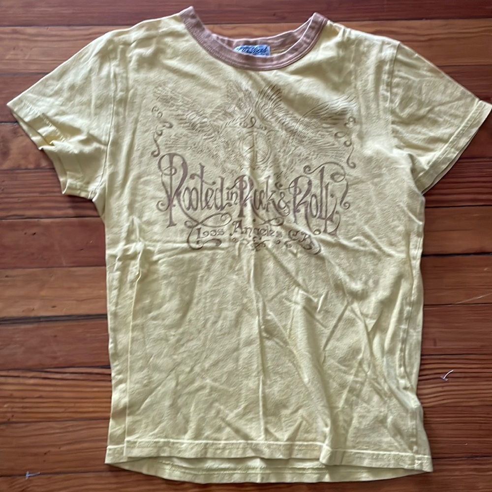 Lucky Brand M Tee Rooted in Rock &Roll